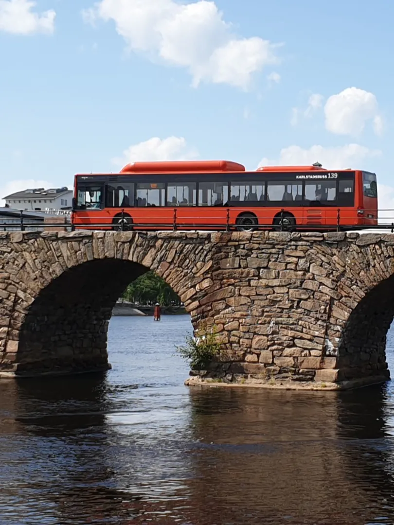 Nära till bra bussförbindelser och fina cykelvägar i Karlstad, nära BRF Järnet.